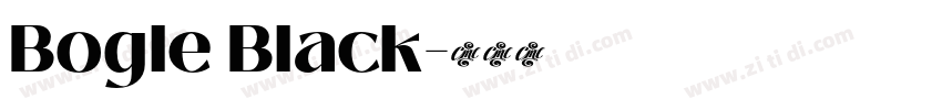 Bogle Black字体转换